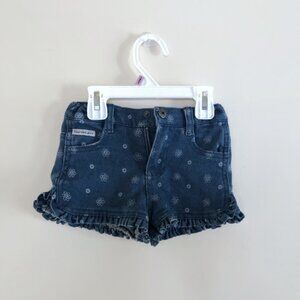 Calvin Klein Toddlers jeans shorts, Shorts with ruffle edges